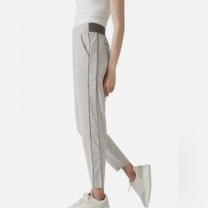 Athleta Brooklyn Textured Ankle Pant Stripe Pull On Pants Size 18